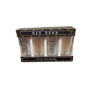 Rae Dunn Set of 4 Trick or Treat Shooters Shot Glasses Halloween